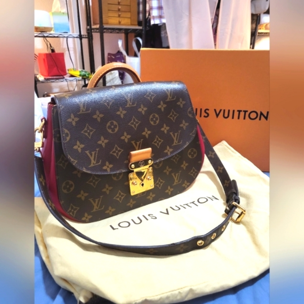 Authentic Louis Vuitton Eden MM in Rouge color
